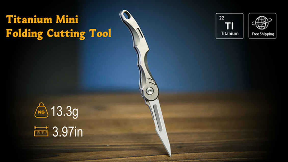  Everyday Carry：Titanium Mini Folding Cutting Tool