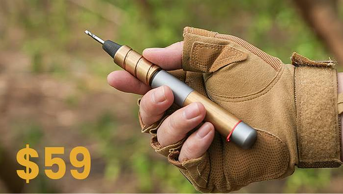  3-in-1 Tool EDC Copper Screwdriver and Hand Drill