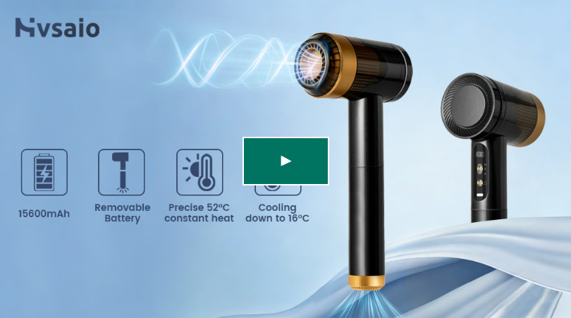 The World‘s First Hybrid Cordless Hair Dryer for Adventures