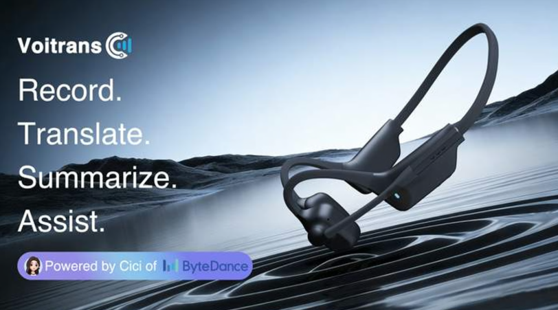Voitrans - The First Bone Conduction AI Translation Headset