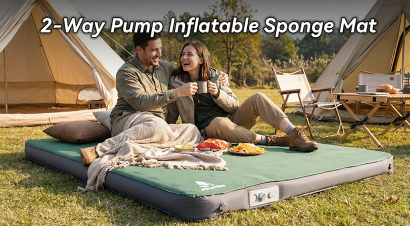 PineHike Duo - 2-Way Pump Inflatable Mat for Smart Comfort