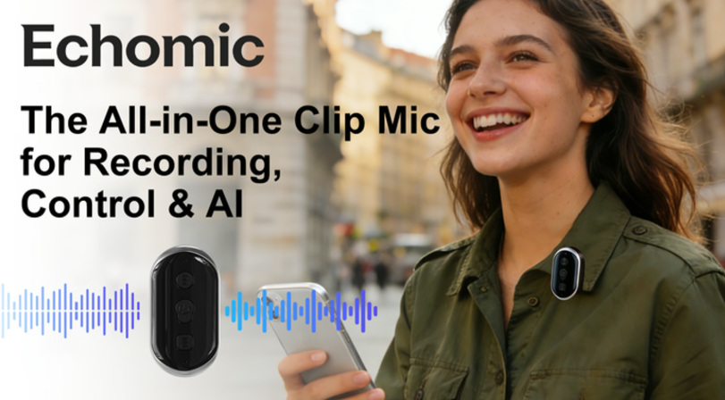Echomic: Smart Clip Mic. One Device, Total Control