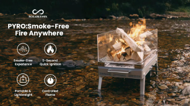  PYRO: 360° Titanium Fire Pit True Smokeless & Rapid Fire-Up