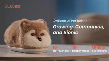 OwlBear: Your Self-Growing AI Pet Robot with Bio-Touch Skin