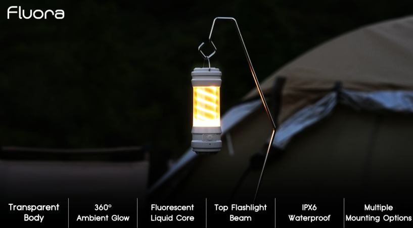 Fluora – A Glow Lantern with Built-in Flashlight