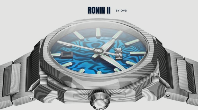 OVD Ronin II — Full Damascus Steel Samurai Watch