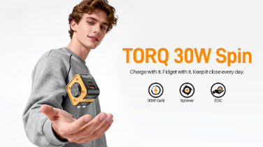 TORQ 30W Spin— The EDC GaN Charger You Can Fidget With