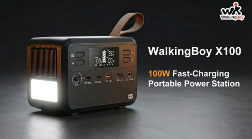 WalkingBoy X100: Portable Power Station with 100W Charging
