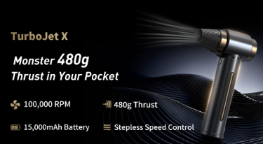 TurboJet X: The Pocket-Sized 480g Industrial Air Duster