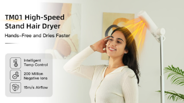  TM01 High-Speed Stand Hair Dryer:Hands-Free and Dries Faster
