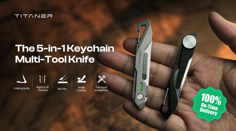 Titaner Shrike: The 5-in-1 Keychain Multi-Tool Knife