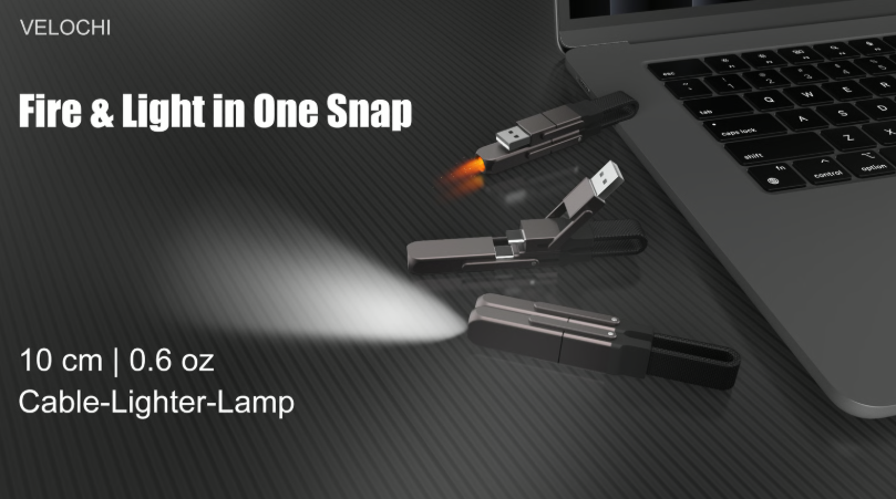 VELOCHI：Power, Light, and Ignition—All in One USB4.0 Cable