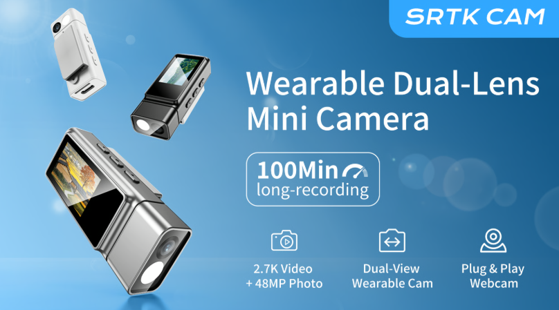  SRTK CAM — A Wearable Dual-Lens Mini Camera for Everyday Use
