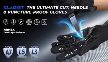 CLADIST: The Ultimate Cut, Needle & Puncture-Proof Gloves