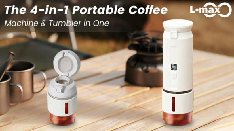 Lmax: The 4-in-1 Portable Coffee Machine & Tumbler in One