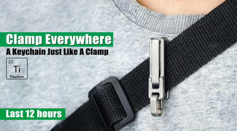  IDEAEDC Bite Clip：A powerful clip keychain,Clamp everywhere