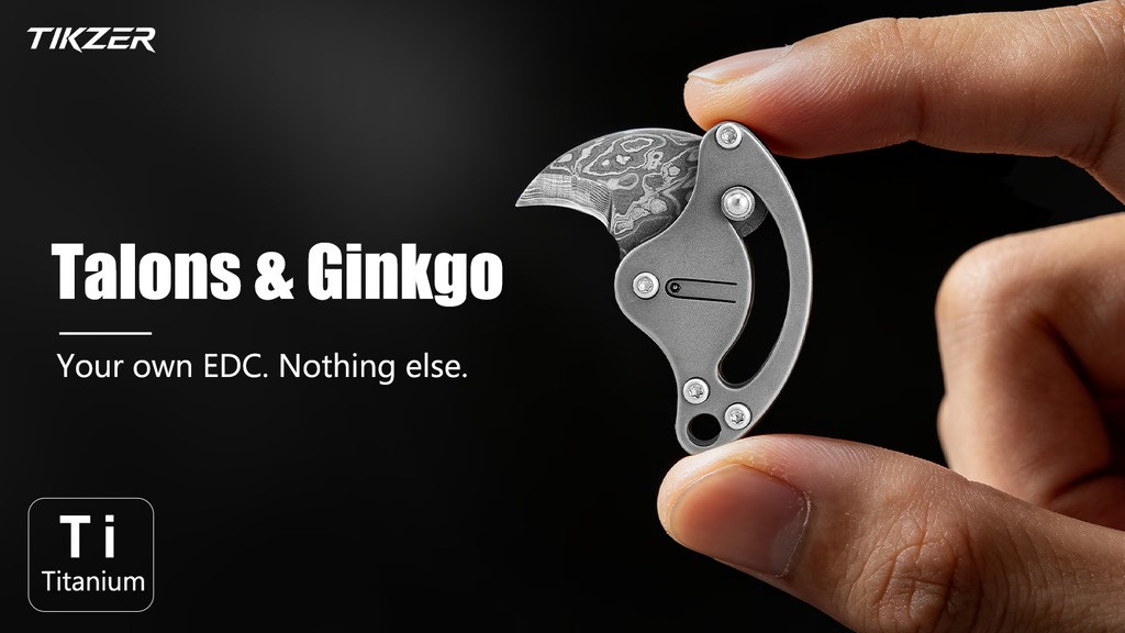 Ginkgo Leaf — Mechanical EDC Pocket Utility Knife