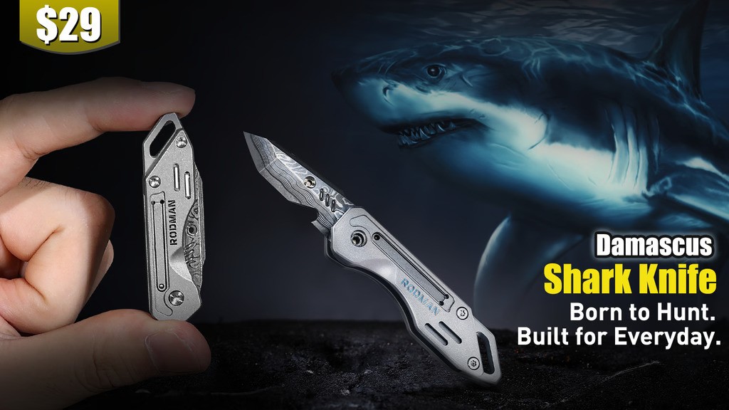 Shark Blade–Ti EDC Mini Knife Inspired by the Apex Predator