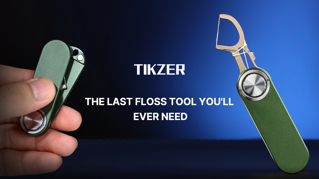 All-Metal Reusable Dental Floss & Stress Relief EDC Tool