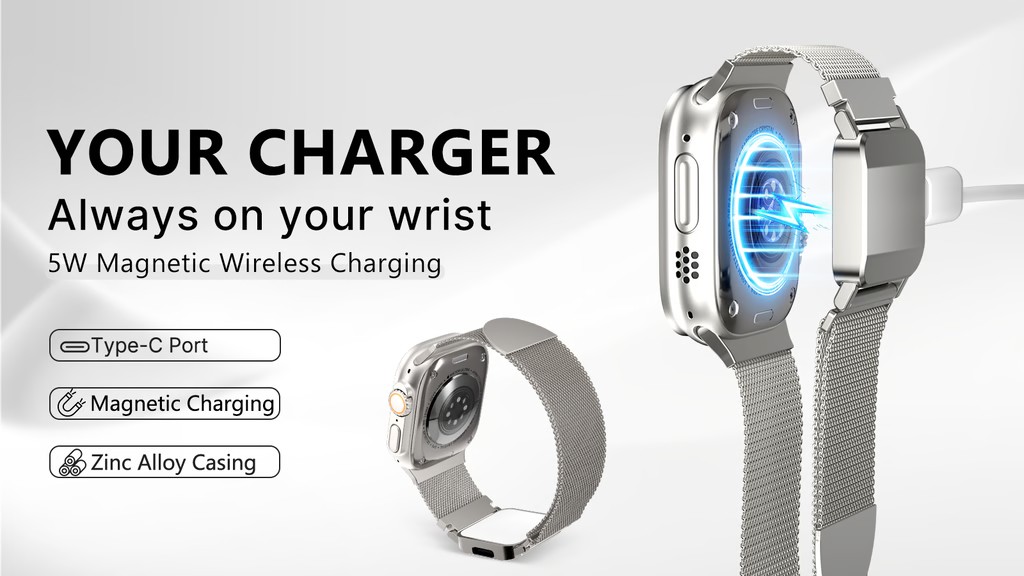 Apple Watch Charger | 5W Charging Built Into Your Band