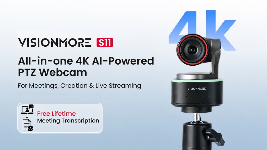VisionMore: Pocket Al-Powered 4K PTZ Webcam for Creators