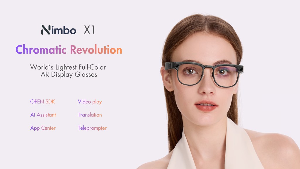 Nimbo X1：World’s Lightest SiC Color Display AR Glasses